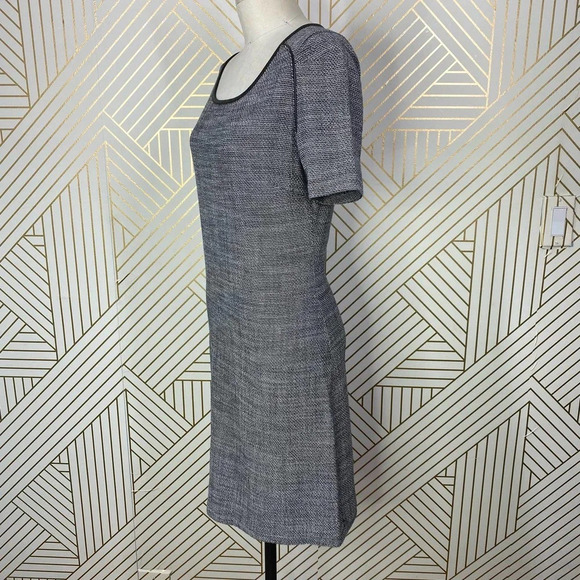 Maison Scotch Rendez Vous Tweed Shift‎ Dress Grey - Picture 7 of 12